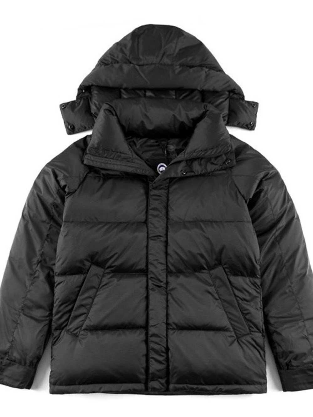 Canada Goose Kids Black Hooded Down Puffer Jacket